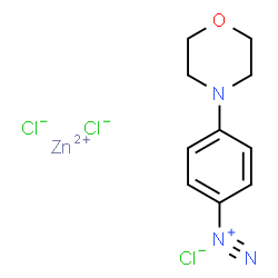 p-morpholinobenzenediazonium chloride, compound with zinc chloride结构式