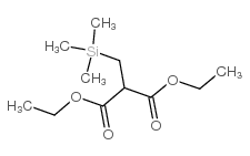 2-[(三甲基硅基)甲基]丙二酸乙酯结构式