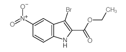 Ethyl 3-bromo-5-nitro-1H-indole-2-carboxylate Structure