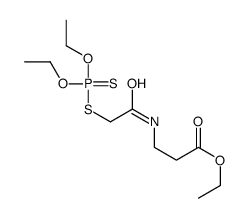 N-[[(Diethoxyphosphinothioyl)thio]acetyl]-β-alanine ethyl ester Structure