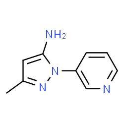 3-Methyl-1-(pyridin-3-yl)-1H-pyrazol-5-amine结构式