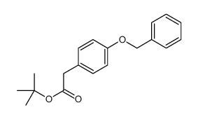 tert-butyl 2-(4-phenylmethoxyphenyl)acetate结构式