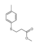 methyl 3-(4-methylphenyl)sulfanylpropanoate结构式