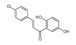 3-(4-chlorophenyl)-1-(2,5-dihydroxyphenyl)prop-2-en-1-one Structure