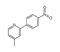 4-methyl-2-(4-nitrophenyl)pyridine结构式