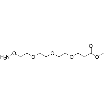 Aminooxy-PEG3-methyl ester Structure