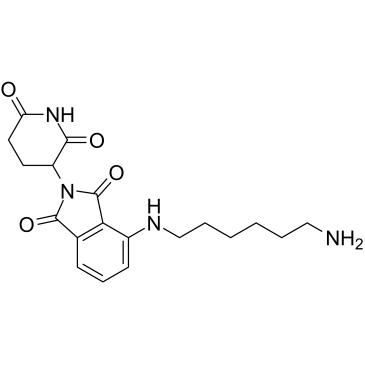 Thalidomide-NH-C6-NH2结构式