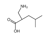 (R)-2-(氨基甲基)-4-甲基戊酸结构式