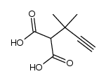 (1,1-dimethyl-prop-2-ynyl)-malonic acid结构式