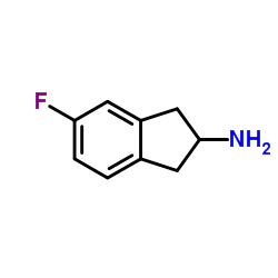 5-氟-2,3-二氢-1H-茚-2-胺结构式