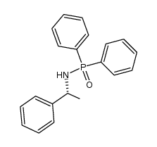 P,P-diphenyl-N-[(1R)-1-phenylethyl]phosphinic amide结构式
