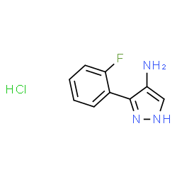 3-(2-氟苯基)-1H-吡唑-4-胺盐酸盐结构式