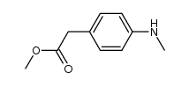 methyl 2-(4-(methylamino)phenyl)acetate结构式