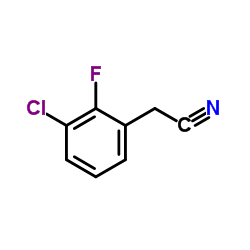 3-氯-2-氟苯乙腈结构式