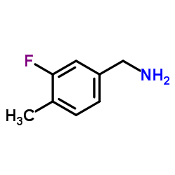 3-Fluoro-4-methylbenzylamine Structure