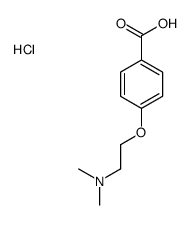4-(2-(二甲基氨基)乙氧基)苯甲酸盐酸盐结构式