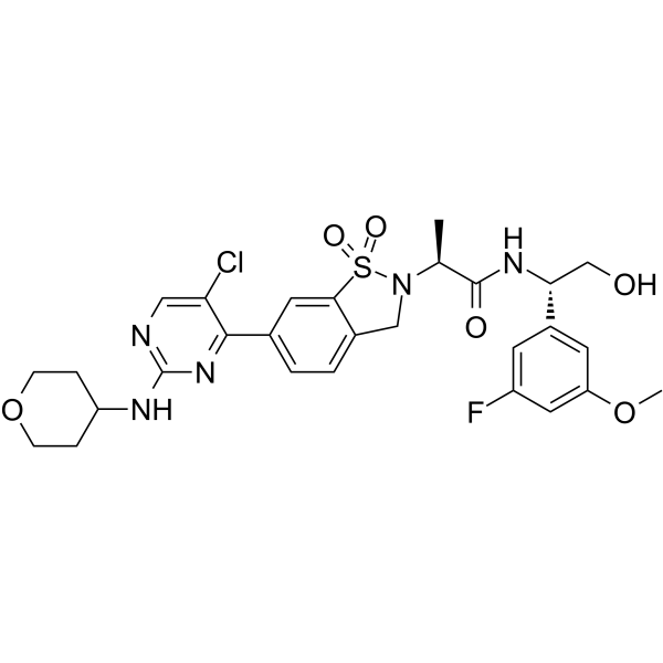 ERK1/2 inhibitor 3结构式