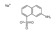 sodium 7-aminonaphthalene-1-sulphonate Structure