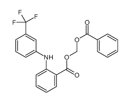 benzoyloxymethyl 2-[3-(trifluoromethyl)anilino]benzoate结构式