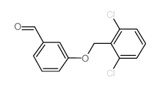 3-((2,6-二氯苄基)氧基)苯甲醛结构式