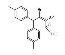(Z)-2,3-dibromo-4,4-di-p-tolylbut-2-enoic acid Structure