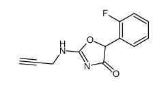 5-(2-fluoro-phenyl)-2-prop-2-ynylamino-oxazol-4-one Structure