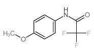 2,2,2-三氟-4’-甲氧基乙酰苯胺结构式