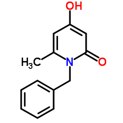 1-Benzyl-4-hydroxy-6-methyl-2(1H)-pyridinone结构式