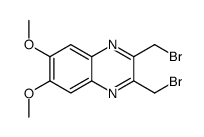 2,3-bis(bromomethyl)-6,7-dimethoxyquinoxaline结构式