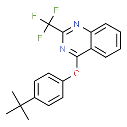 4-(TERT-BUTYL)PHENYL 2-(TRIFLUOROMETHYL)-4-QUINAZOLINYL ETHER结构式
