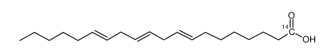 eicosatrienoic acid, 8,11,14-, [1-14c] Structure
