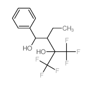 2-Ethyl-1-phenyl-4,4,4-trifluoro-3-trifluoromethyl-1,3-butanediol结构式