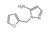 1-(2-呋喃基甲基)-1H-吡唑-5-胺结构式