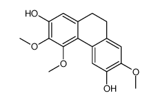 9,10-Dihydro-3,4,7-trimethoxy-2,6-phenanthrenediol结构式