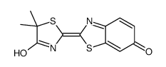2-(5,5-dimethyl-4-oxo-1,3-thiazolidin-2-ylidene)-1,3-benzothiazol-6-one结构式
