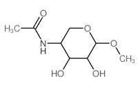 N-(4,5-dihydroxy-6-methoxy-oxan-3-yl)acetamide结构式