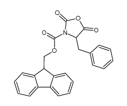 (9H-fluoren-9-yl)methyl 4-benzyl-2,5-dioxooxazolidine-3-carboxylate Structure