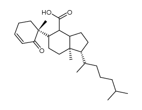 (10α)-B-Nor-1-oxo-5,6-secocholest-2-en-6-oic acid structure