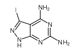 1H-Pyrazolo[3,4-d]pyrimidine-4,6-diamine, 3-iodo结构式