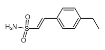 (E)-2-(4-ethylphenyl)ethenesulfonamide结构式