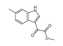 methyl 2-(6-methyl-1H-indol-3-yl)oxoacetate结构式