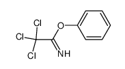 2,2,2-trichloro-acetimidic acid phenyl ester Structure