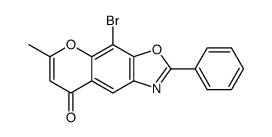 4-bromo-6-methyl-2-phenylpyrano[3,2-f][1,3]benzoxazol-8-one Structure