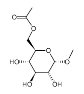 methyl 6-O-acetyl-α-D-glucopyranoside结构式