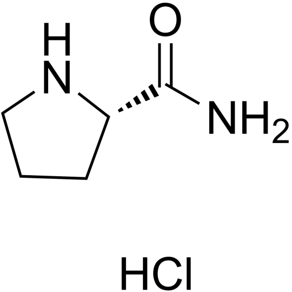 L-脯氨酰胺盐酸盐结构式