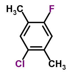 1-Chloro-4-fluoro-2,5-dimethylbenzene结构式