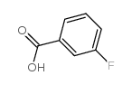 3-Fluorobenzoic acid structure