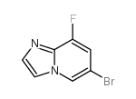 6-溴-8-氟咪唑并[1,2-a]吡啶结构式