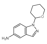 1-(四氢-2H-吡喃-2-基)-1H-吲唑-5-胺结构式
