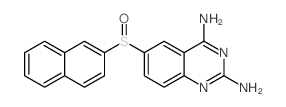 2,4-Quinazolinediamine,6-(2-naphthalenylsulfinyl)- Structure